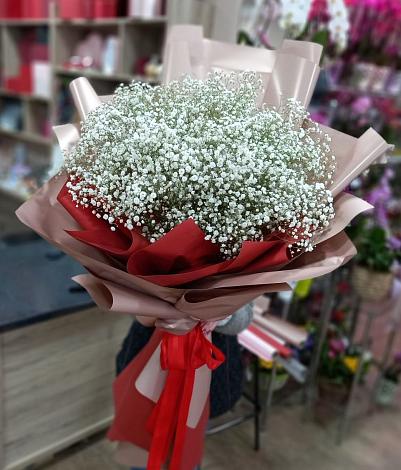 Букет цветов из: Гипсофила в Новоселово